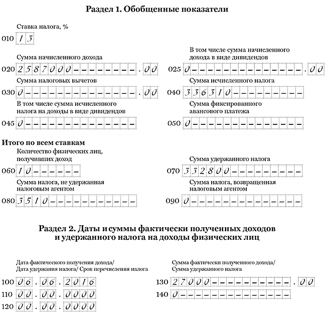 ПК Налоговлательщик ПРО. Заполнение отчёта 6-НДФЛ