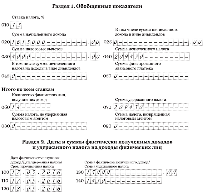 ПК Налоговлательщик ПРО. Заполнение отчёта 6-НДФЛ